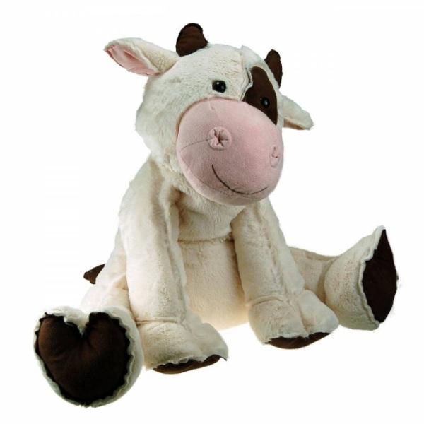 Les Petites Marie Peluche Vache Yvette - 40 cm